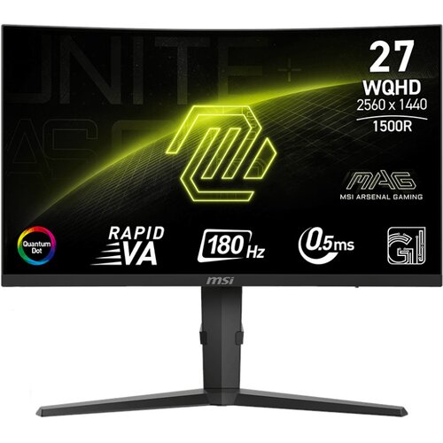 Monitor MSI MAG 275CQRF QD E2 27" 2560x1440px 180Hz 0.5 ms [GTG] Curved