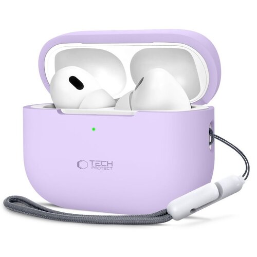 Etui na słuchawki TECH-PROTECT Silicone do Apple Airpods Pro 1/2 Fioletowy