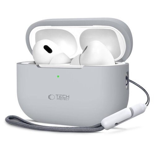 Etui na słuchawki TECH-PROTECT Silicone do Apple Airpods Pro 1/2 Szary