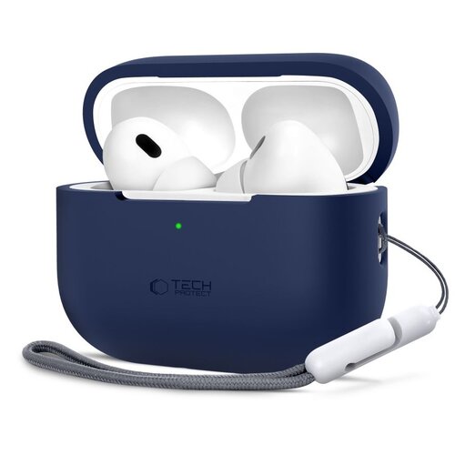 Etui na słuchawki TECH-PROTECT Silicone do Apple Airpods Pro 1/2 Granatowy