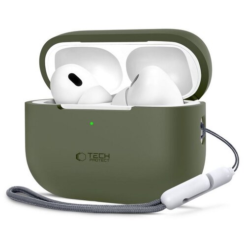 Etui na słuchawki TECH-PROTECT Silicone do Apple Airpods Pro 1/2 Zielony