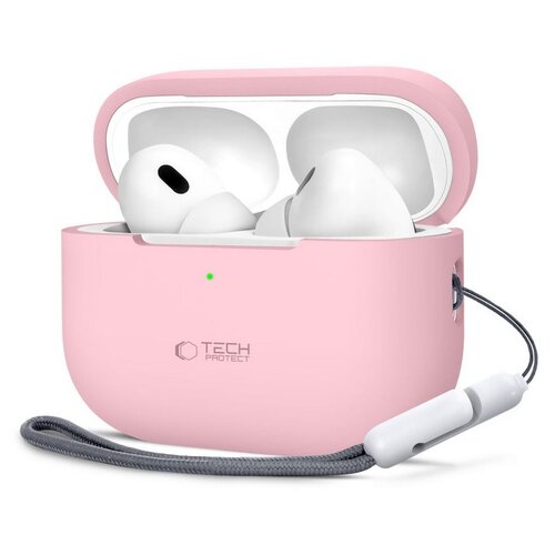 Etui na słuchawki TECH-PROTECT Silicone do Apple Airpods Pro 1/2 Różowy