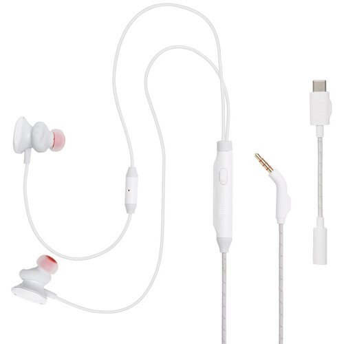 Słuchawki JBL Quantum 50C Douszne, Dźwięk przestrzenny Biały