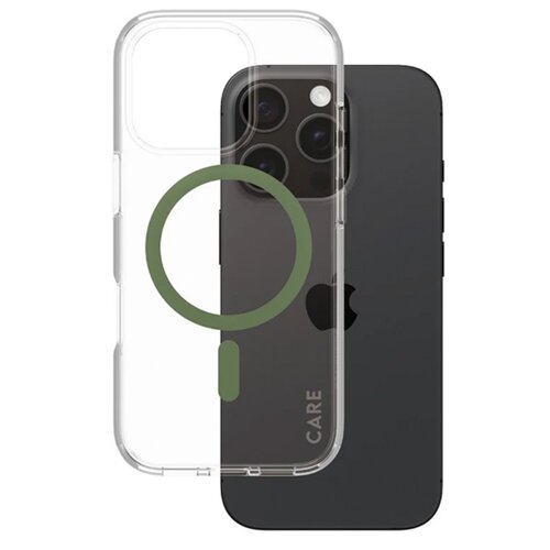 Etui PANZERGLASS Flagship MagSafe do Apple iPhone 16 Pro Przezroczysto-zielony