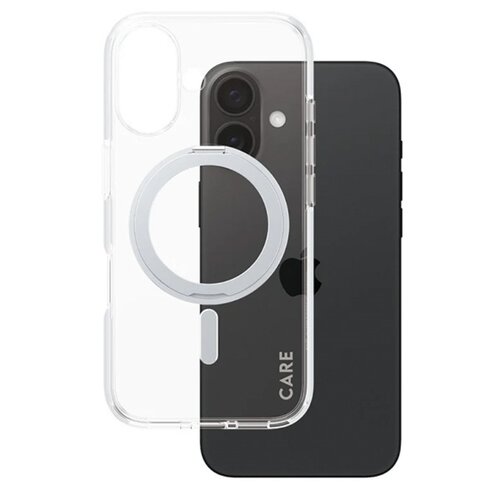 Etui PANZERGLASS Feature Kickstand Case MagSafe do Apple iPhone 16 Przezroczysto-srebrny