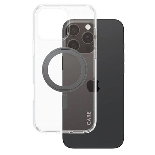 Etui PANZERGLASS Feature Kickstand MagSafe do Apple iPhone 16 Pro Max Przezroczysto-czarny