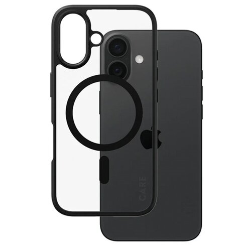 Etui PANZERGLASS Flagship Urban MagSafe do Apple iPhone 16 Przezroczysto-czarny
