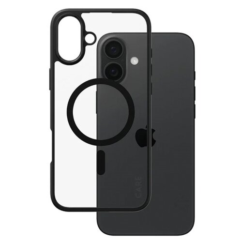 Etui PANZERGLASS Flagship Urban MagSafe do Apple iPhone 16 Plus Przezroczysto-czarny