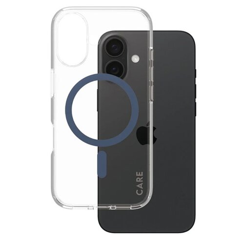 Etui PANZERGLASS Flagship MagSafe do Apple iPhone 16 Przezroczysto-niebieski