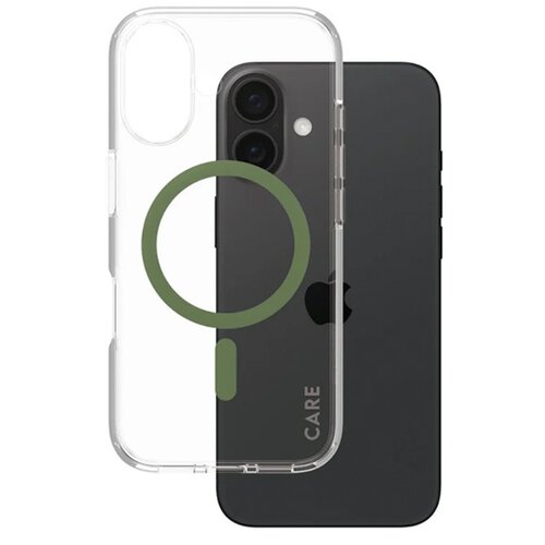 Etui PANZERGLASS Flagship MagSafe do Apple iPhone 16 Przezroczysto-zielony