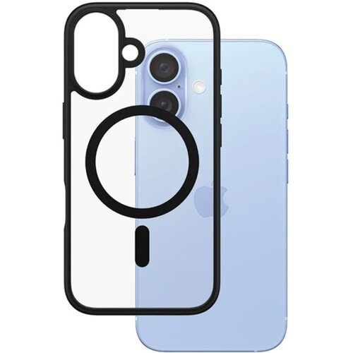 Etui PANZERGLASS HardCase MagSafe do Apple iPhone 16 Przezroczysto-czarny