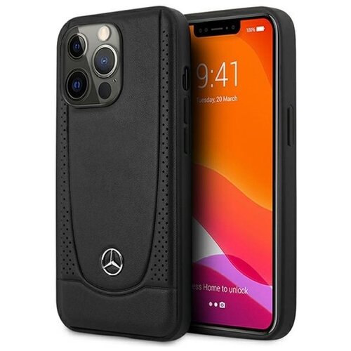 Etui MERCEDES Leather Urban do Apple iPhone 15 Pro Max Czarny