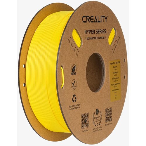 Filament CREALITY Hyper PLA, Średnica 1.75 mm, 1 kg Żółty