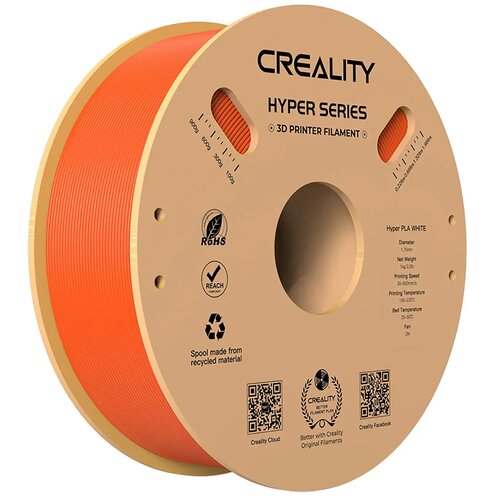 Filament CREALITY Hyper PLA, Średnica 1.75 mm, 1 kg Pomarańczowy