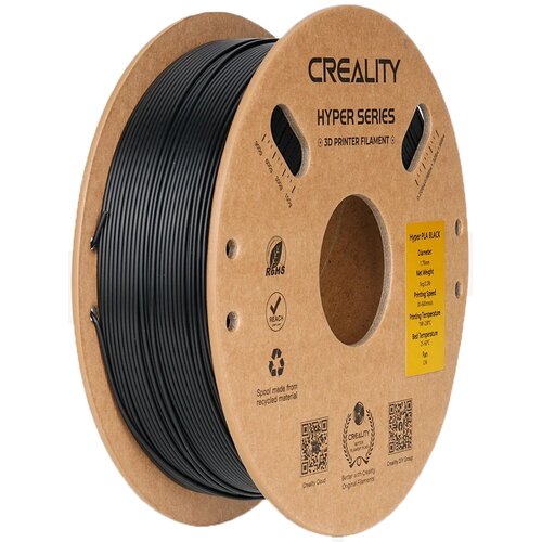 Filament CREALITY Hyper PLA, Średnica 1.75 mm, 1 kg Czarny
