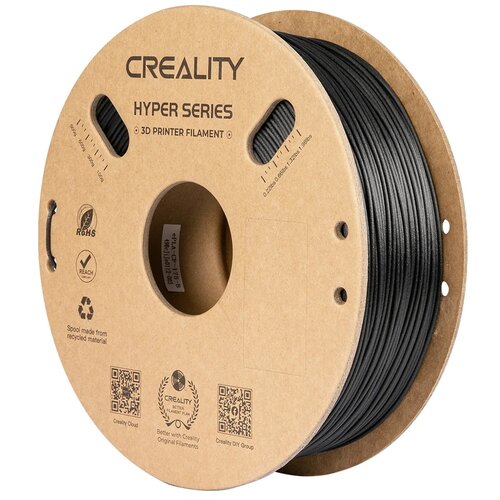 Filament CREALITY Hyper PLA, Średnica 1.75 mm, 1 kg Czarny