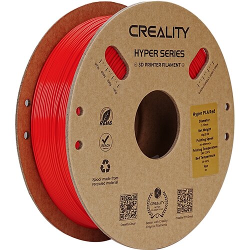 Filament CREALITY Hyper PLA Średnica 1.75 mm, 1 kg Czerwony
