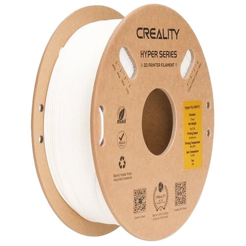 Filament CREALITY Hyper PLA, Średnica 1.75 mm, 1 kg Biały