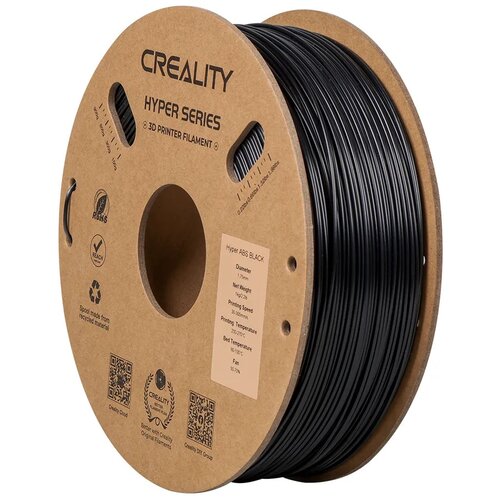 Filament CREALITY Hyper ABS, Średnica 1.75 mm, 1 kg Czarny