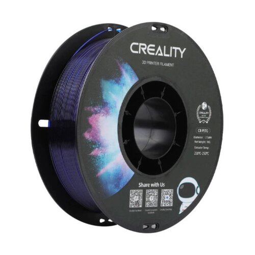 Filament CREALITY CR-PETG, Średnica 1.75 mm, 1 kg Przezroczysty niebieski