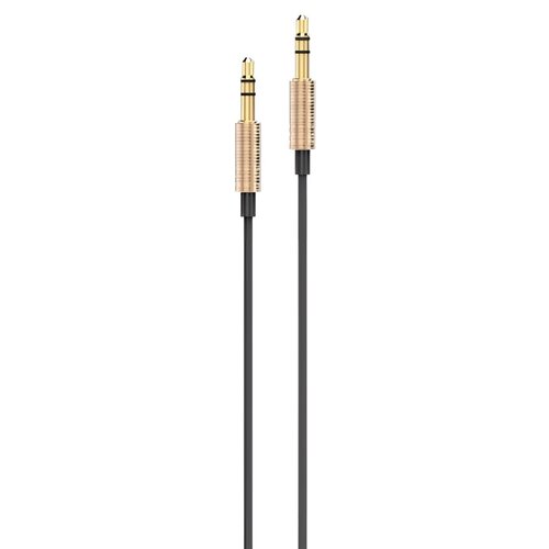 Kabel Jack 3.5 - Jack 3.5 AWEI AUX-001 Czarno-złoty