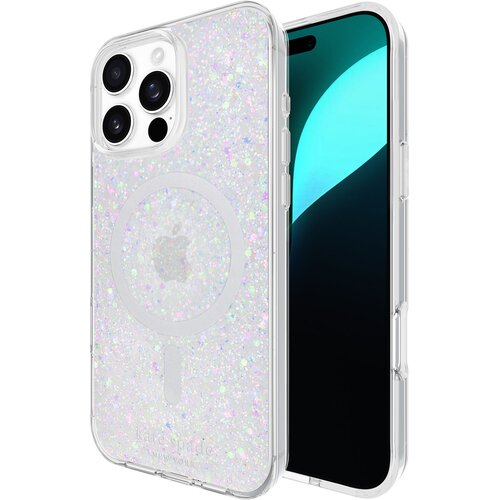 Etui KATE SPADE NEW YORK Protective MagSafe do Apple iPhone 16 Pro Max Srebrny