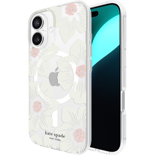 Etui KATE SPADE NEW YORK Protective MagSafe do Apple iPhone 16 Kremowy