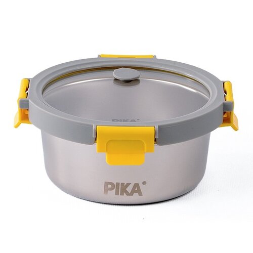 Pojemnik stalowy PIKA MetalShock 650 ml Srebrno-przezroczysty