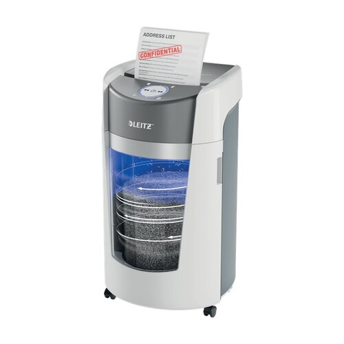 Niszczarka LEITZ IQ OptiMax Office 35 L, P-5, Ścinki, Automatyczny Start/Stop, Funkcja cofania