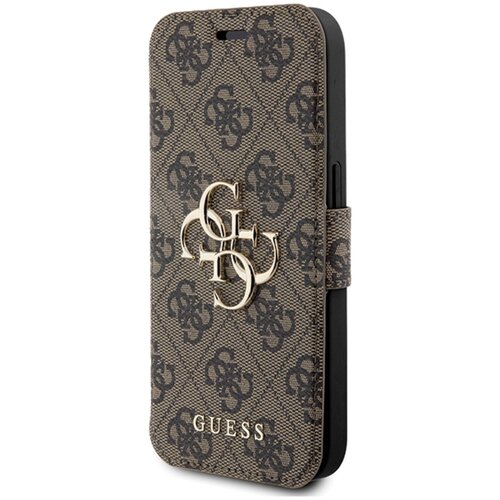Etui GUESS 4G Metal Logo do Apple iPhone 15 Pro Max Brązowy