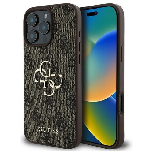 Etui GUESS 4G Big Logo do Apple iPhone 16 Pro Brązowy