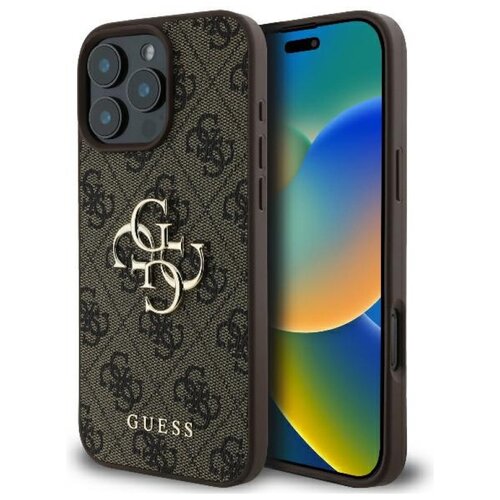 Etui GUESS 4G Big Logo do Apple iPhone 16 Pro Max Brązowy