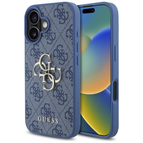 Etui GUESS 4G Big Logo do Apple iPhone 16 Niebieski