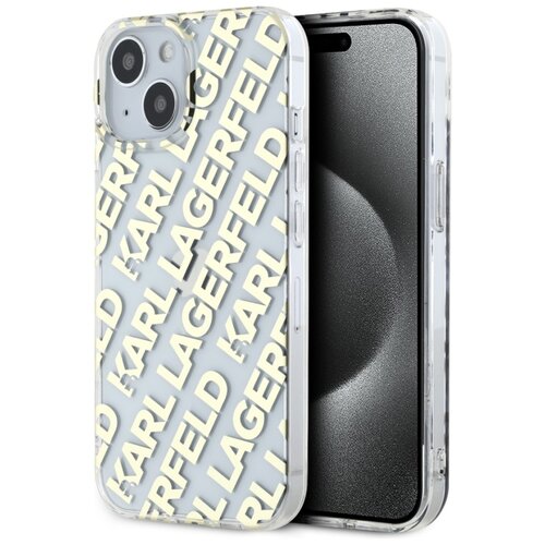 Etui KARL LAGERFELD IML Fullover Logo do Apple iPhone 13/14/15 Złoty