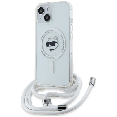Etui KARL LAGERFELD IML Choupette Head & Cord MagSafe do Apple iPhone 13/14/15 Przezroczysty