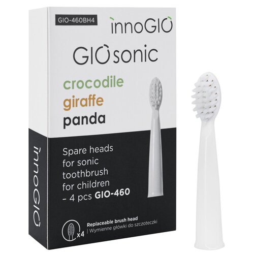 Końcówki do szczoteczek sonicznych INNOGIO GIOsonic (4 szt) Biały (Miękkie włosie)