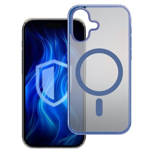 Etui 3MK Frosty MagCase do Apple iPhone 16 Niebieski