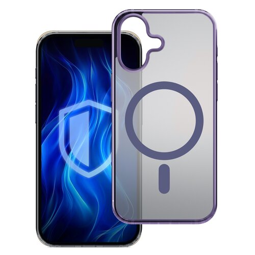 Etui 3MK Frosty MagCase do Apple iPhone 16 Fioletowy