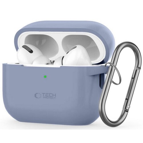 Etui na słuchawki TECH-PROTECT Silicone Hook do Apple Airpods Pro 1/2 Niebieski