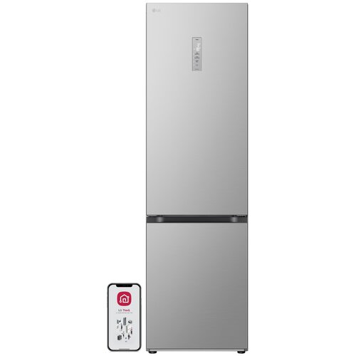 Lodówka LG GBV5250DPY No Frost 203cm Srebrna DoorCooling+ LinearCooling Półka na wino