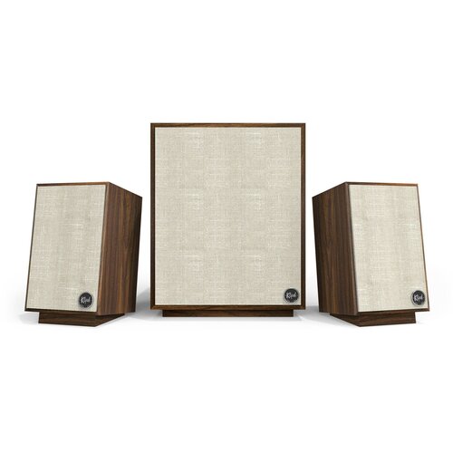 Aktywne kolumny podstawkowe z subwooferem KLIPSCH HERITAGE PROMEDIA 2.1 Orzech (para)