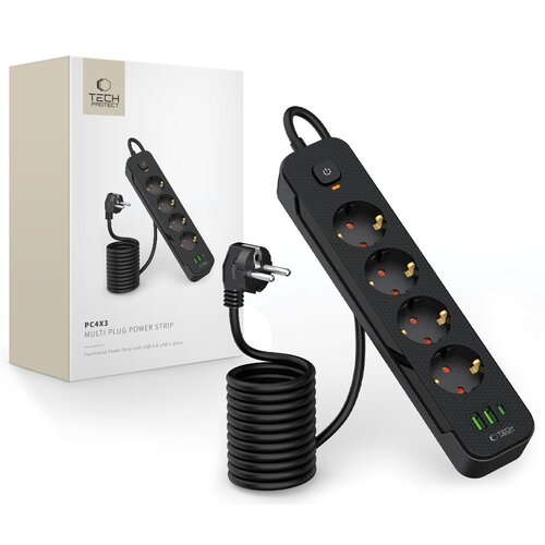 Listwa TECH-PROTECT PCL4X3 (2 m) Czarny