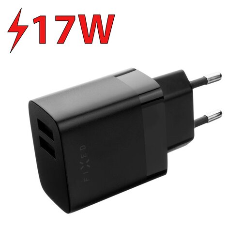 Ładowarka sieciowa FIXED FIXC17N-2UM-BK 17W Czarny
