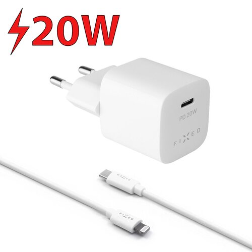 Ładowarka sieciowa FIXED FIXC20M-CL-WH 20W Biały