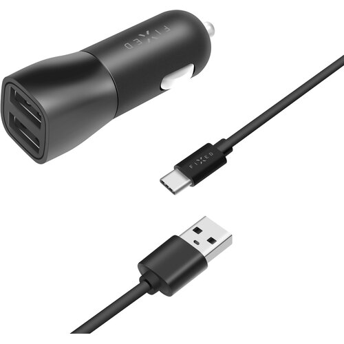 Ładowarka samochodowa FIXED FIXCC15-2UC-BK 15W Czarny
