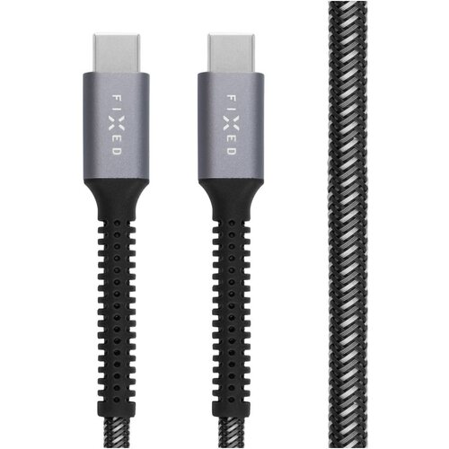 Kabel USB-C - USB-C FIXED Armor 240W 1.2 m Szary