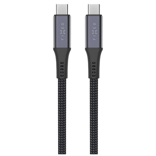 Kabel pleciony USB-C - USB-C FIXED 240W 1.2 m Szary