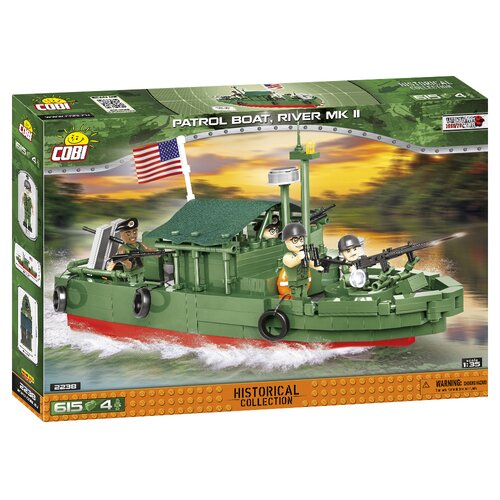 Klocki plastikowe COBI Historical Collection Vietnam War Patrol Boat River MKII COBI-2238