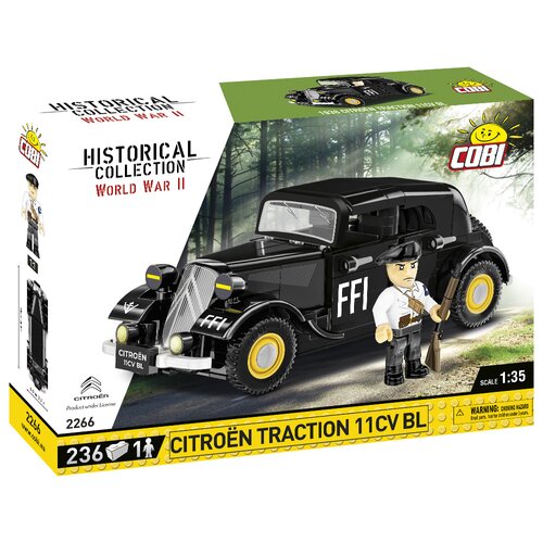 Klocki plastikowe COBI Historical Collection World War II Citroen Traction 11CV BL COBI-2266
