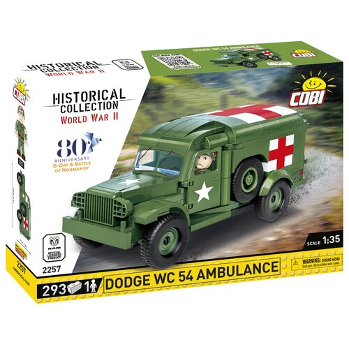 Klocki plastikowe COBI Historical Collection World War II 1942 Ambulance WC 54 COBI-2257